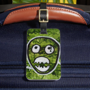 Seedy Pete Skull Odd Whimsical Monster Art Quirky Bagagebricka