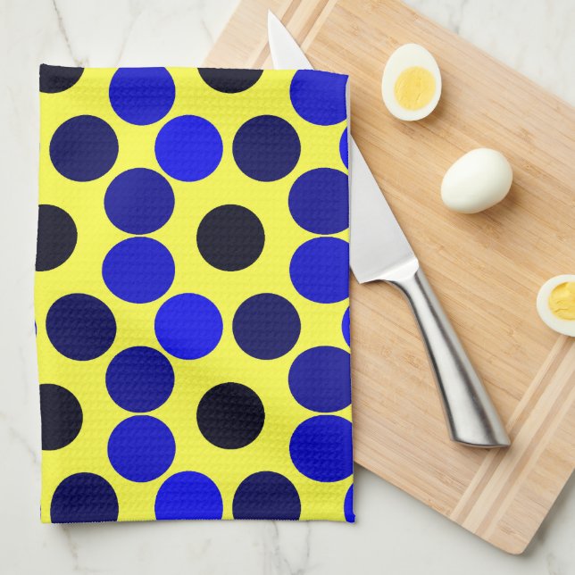 Seeing Dots Black and Blue Kitchen Towel Kökshandduk (Vikt i Fjärdedel)