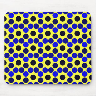 Seeing Dots Black and Blue MOUSEPAD Musmatta