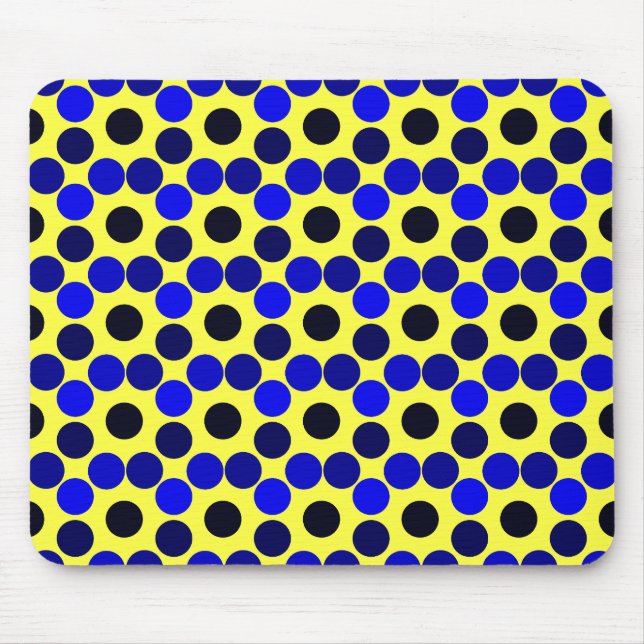 Seeing Dots Black and Blue MOUSEPAD Musmatta (Framsidan)