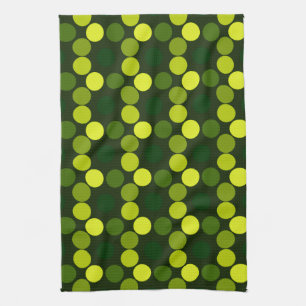 Seeing Dots Lemon Lime KITCHEN TOWEL Kökshandduk