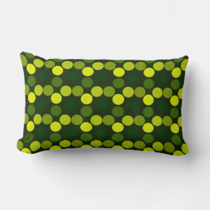 Seeing Dots Lemon Lime Lumbar Pillow Lumbarkudde
