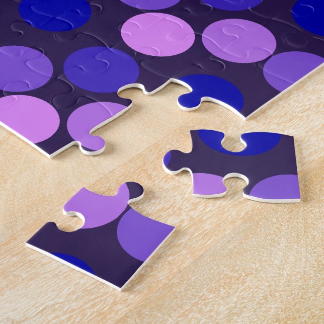 Seeing Dots Lila and Rosa JIGSAW PUZZLE Pussel (Sidan)