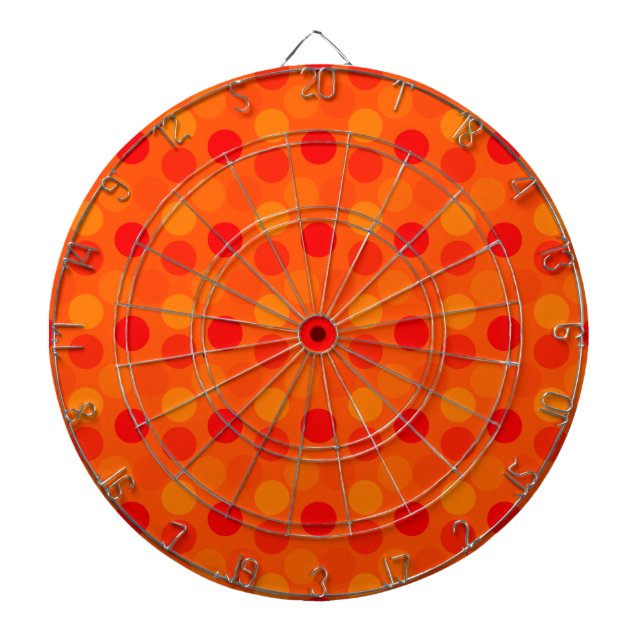 Seeing Dots Orange Dart Board Darttavla (Framsidan)