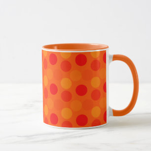 Seeing Dots Orange Ringer Mugg