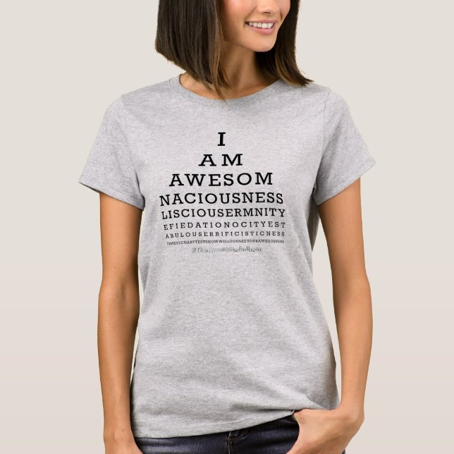 Seeing Fantastisk Chart Shirt T-shirt (Framsida)
