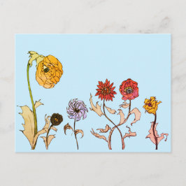 Seeing Flowers Vykort