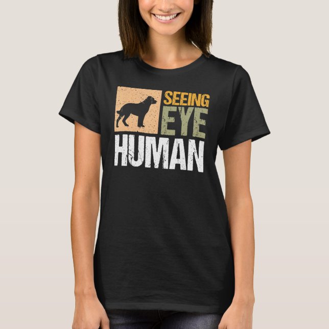 Seeing Öga Human Blind Person 3 T Shirt (Framsida)