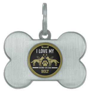 Seeing Öga Hund Gift ID-bricka Husdjur