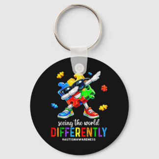 Seeing The World Differently Autism Awareness Nyckelring