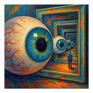 "Seeingkorridor" - en Surreal Porträtt Fototryck