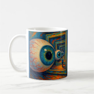 "Seeingkorridor" - en Surreal Porträtt Kaffemugg