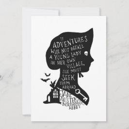 Seek Adventures Northanger Abbey Quote Inbjudningar