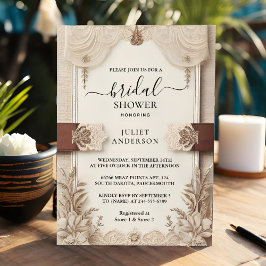 Seek Fabric Velvet Snöre Linen Papper Möhippa Inbjudningar