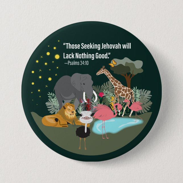 Seek Jehovah Button Knapp (Framsida)