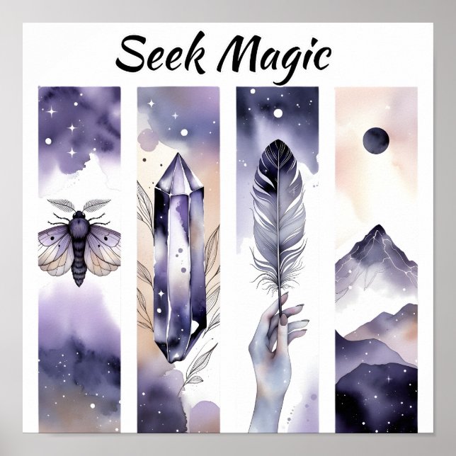 Seek Magic Boho Art Poster (Framsidan)