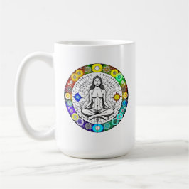 Seek Serenity Meditation Yoga Andlig Kaffemugg