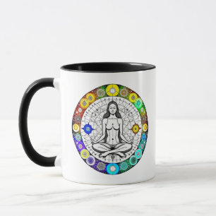 Seek Serenity Meditation Yoga Andlig Mugg