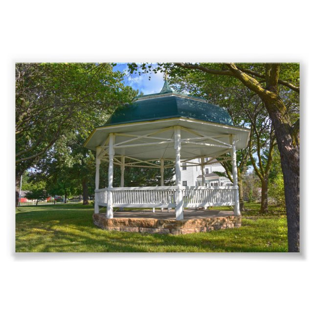 Seelye House Gazebo, Abilene, Kansas Fototryck (Framsidan)