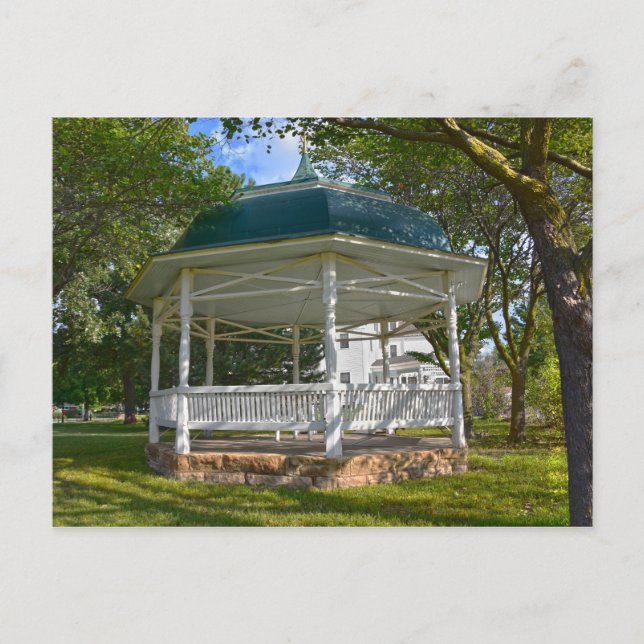 Seelye House Gazebo, Abilene, Kansas Vykort (Framsida)