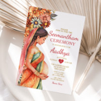 Seemantham Indian Baby Shower Valaikappu Mor