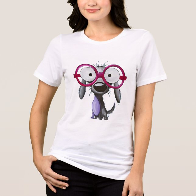 'Seende hund' kvinna t-shirt (Framsida)