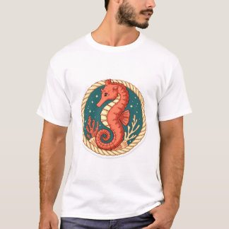 Seepferdchen Im Seemannsgarn T Shirt
