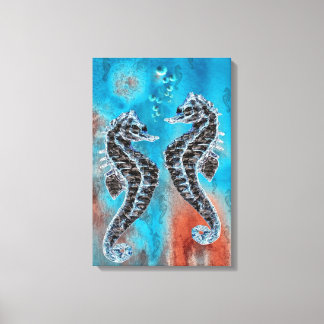 Seepferdchen - sea horse canvastryck