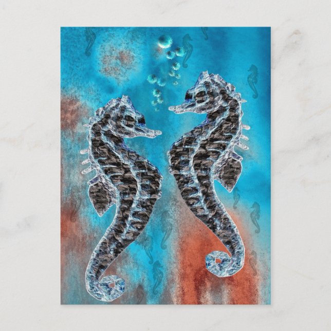 Seepferdchen Vykort (Framsida)