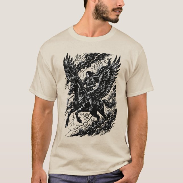 Seere Arcane Rider under flygning T Shirt (Framsida)