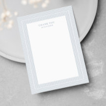 Seersucker blå vit randig enkel baby shower
