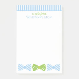 Seersucker Bow Tie Personlig Post it-Anteckningsbl Post-it Block