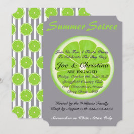 Seersucker & Lime Fiesta Cocktail Party-inbjudan Inbjudningar