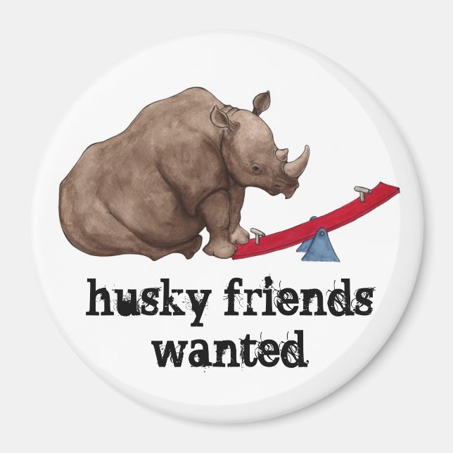 Seesaw Rhino Magnet (Framsidan)