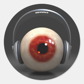 seeworks identity runt klistermärke