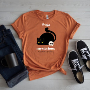 Sega Mysterious Svart Katt & Döskalle T Shirt