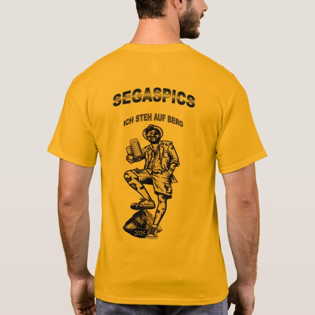 Segaspics - Ich steh auf Berg und Bier T Shirt (Baksida)