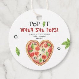 Segce baby pizza! När hon poppar! Gåvor Etiketter