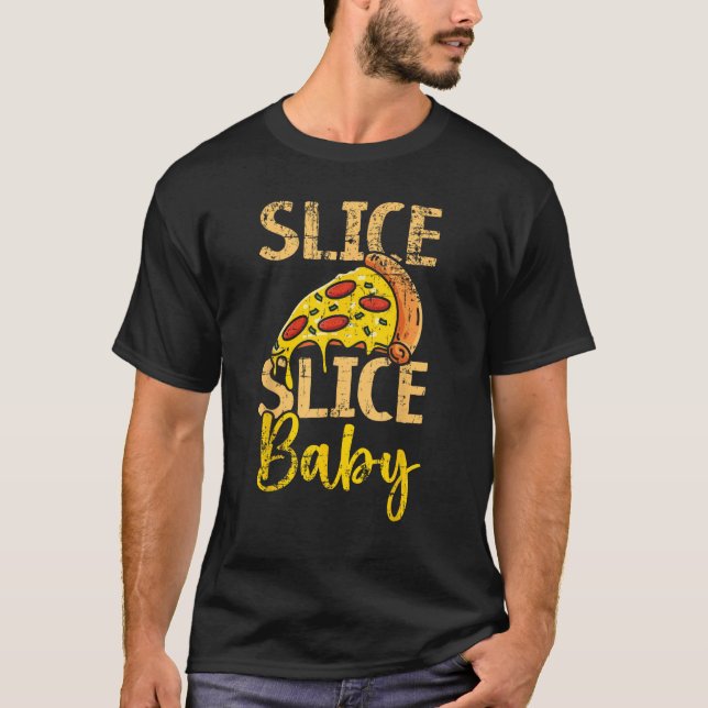 Segce Segce Baby Pizza Älskare italienska Food Piz T Shirt (Framsida)