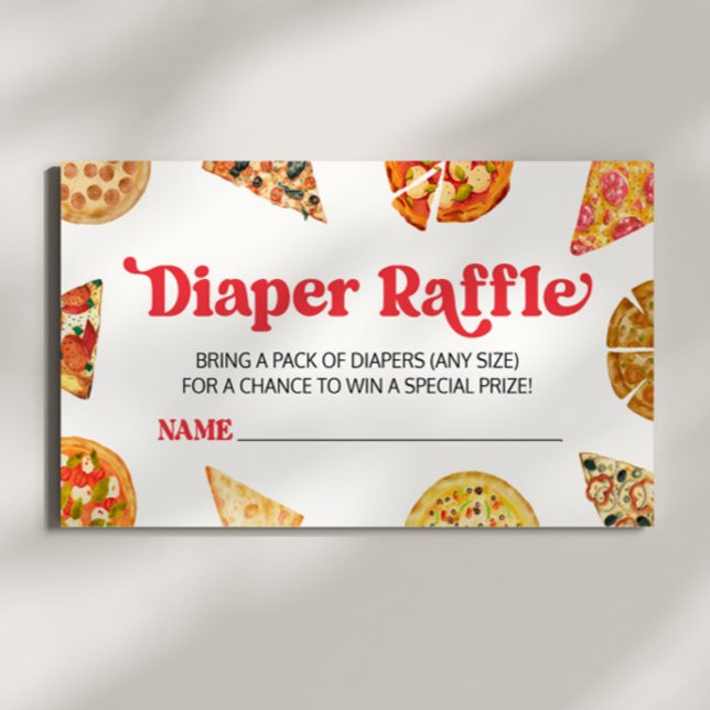 Segce Segce Baby! Pizza Baby Shower Diaper Raffle Tilläggskort (Skapare uppladdad)