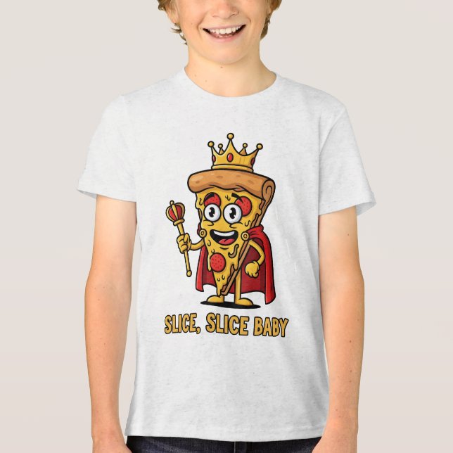 🔥 Segce Segce Baby Pizza Kung T-Shirt (Framsida)