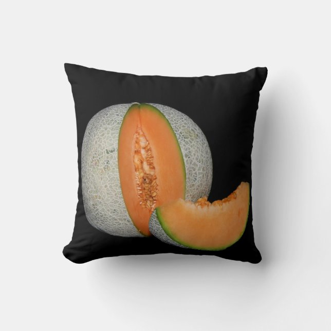 Seged Cantaloupe Melon Kudde (Framsida)