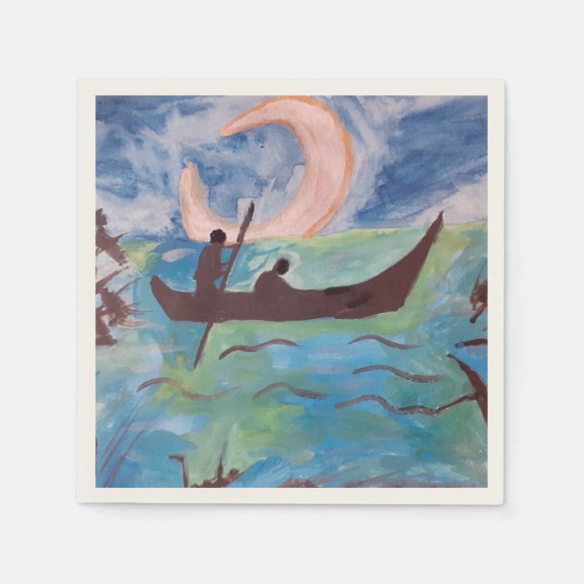 Segel av Moonlight Papper Pappersservett (Framsidan)