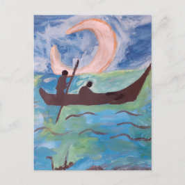 Segel efter måndagsljus vykort