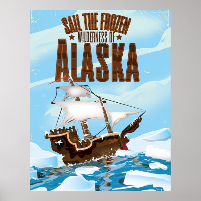Segel i Alaskas frysta vildmark Poster (Framsidan)