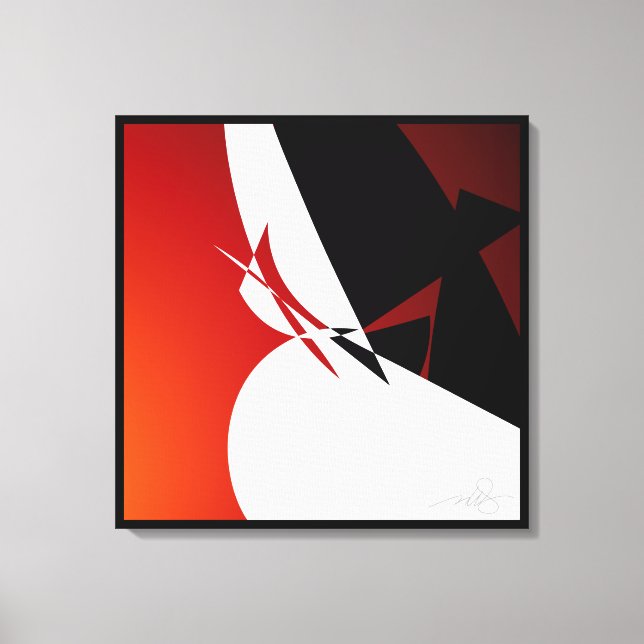 Segel i rött canvastryck (Framsida)