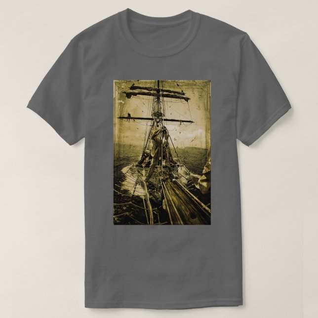 Segel i södra Stilla havet T Shirt (Design framsida)