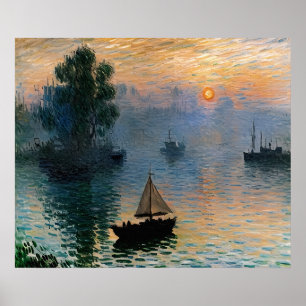 Segel i Sunrise Poster