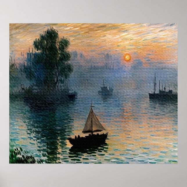 Segel i Sunrise Poster (Framsidan)