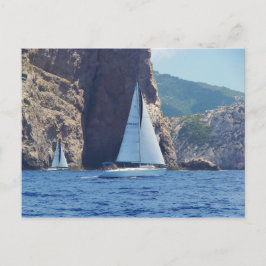 Segel längs Kusten på Sardinien Vykort